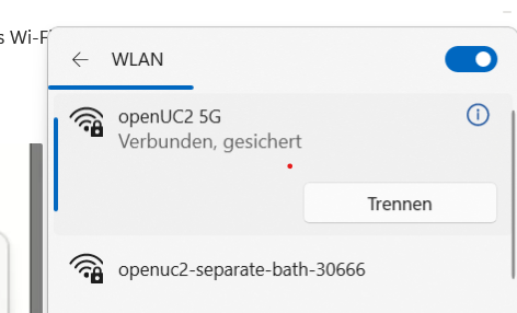 list of Wi-Fi networks